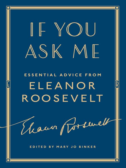 Title details for If You Ask Me by Eleanor Roosevelt - Wait list